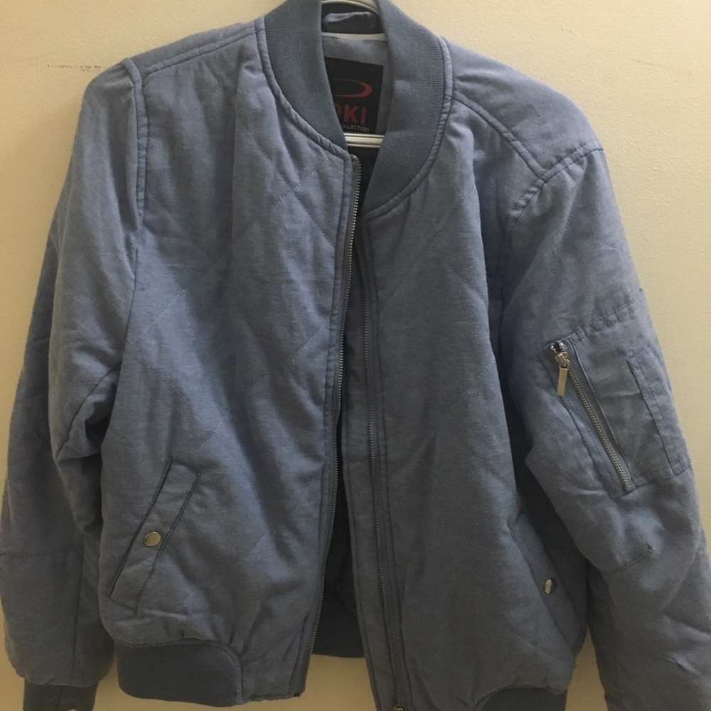 Denim Blue Bomber Jacket